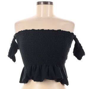 Truly Madly Deeply Black Crop Top L